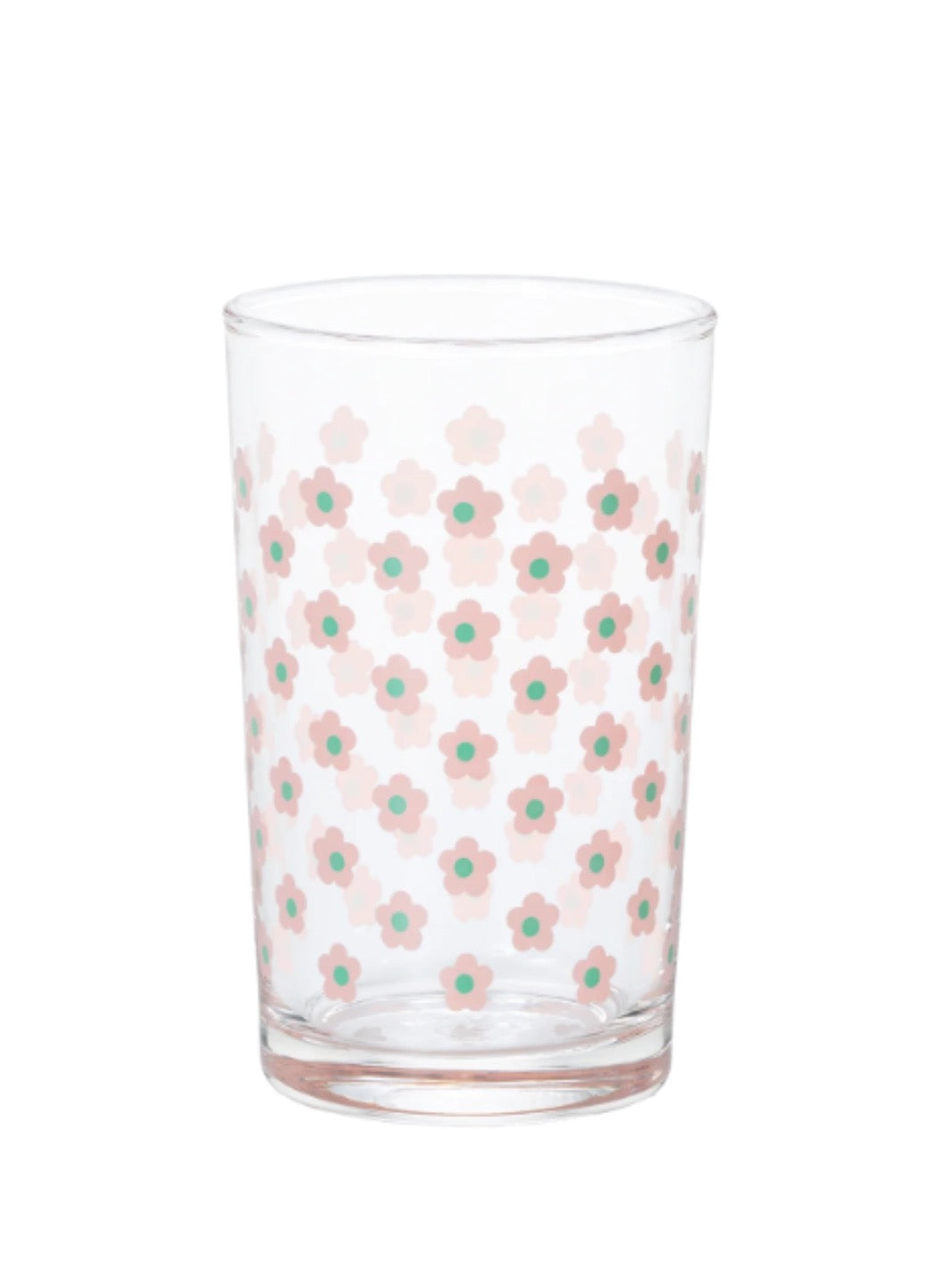 Aderia, little pink flower pattern water glass cup