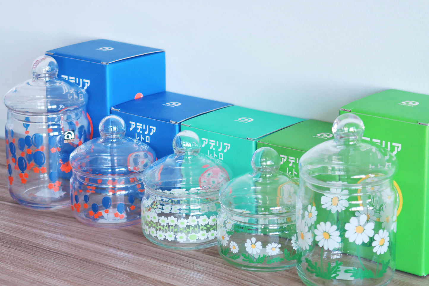 ADERIA, Candy Jar with Glass Lid, Medium